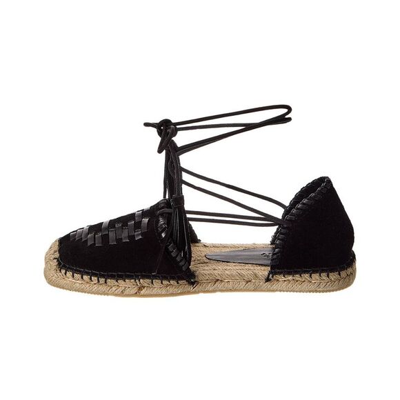 Isabel Marant Celsi Suede & Leather Espadrille, Black - Picture 2 of 5